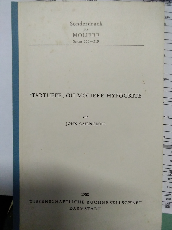 Copertina di 'Tartuffe', you Molière hypocrite