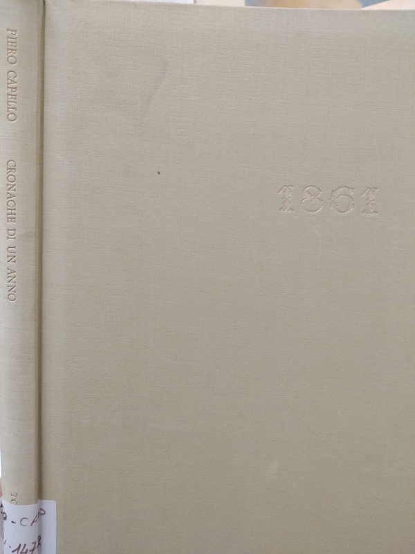 Copertina di 1861. Cronache di un anno